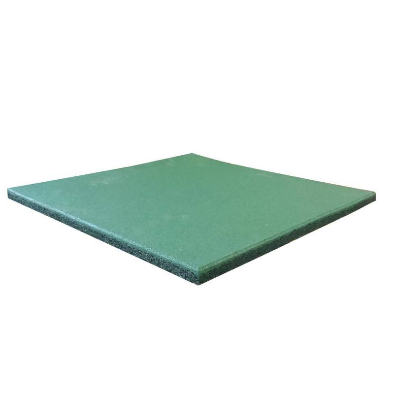 LORENZINI - Pastelón de caucho Lorenzini 20 mm verde 50x50 cm