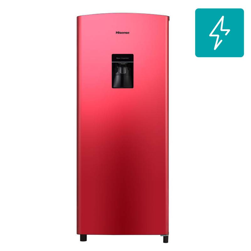 HISENSE - Refrigerador Single Door Frío Directo 176 Litros Rojo ferrari RS-23DR