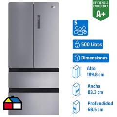 TEKA - Refrigerador french door 500 litros inox