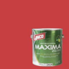 LANCO - Esmalte al agua antibacterial maxima zero semibrillo red rubbier 1gl