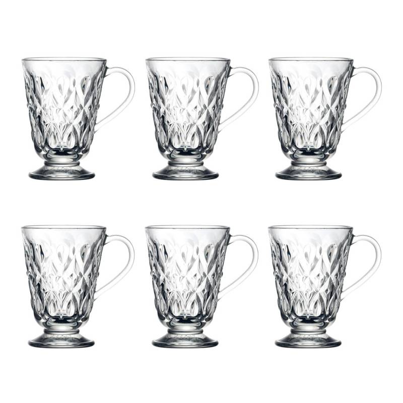 LA ROCHERE - Set 6 mugs Lyonnais 275 ml vidrio