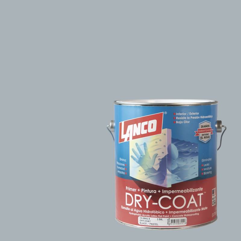 LANCO - Esmalte al agua impermeabilizante dry coat satin seashar dream 1g
