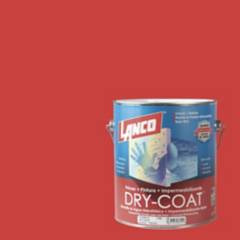 LANCO - Esmalte al agua impermeabilizante dry coat mate red rubbier 1gl