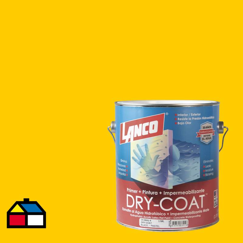 LANCO - Esmalte al agua impermeabilizante dry coat mate dizzy daffadil 1g