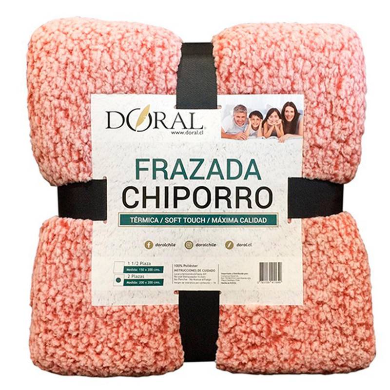 DORAL - Frazada chiporro 2 plazas