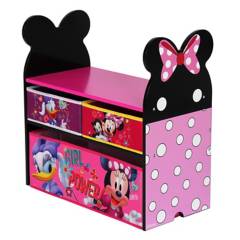 DISNEY - Organizador de juguetes Minnie 60x30x60 cm rosado