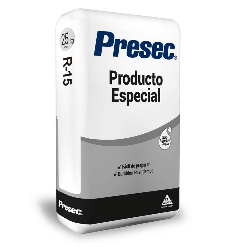 PRESEC - Mortero R15 rápido para retapes 25 kg