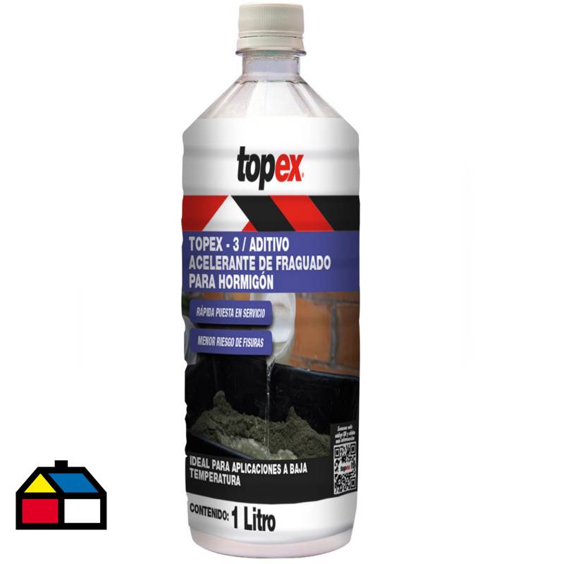 TOPEX - Botella 1 litro acelerante controlado de fraguado