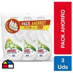 ARIEL - Tripack detergente 3x1.8 litros