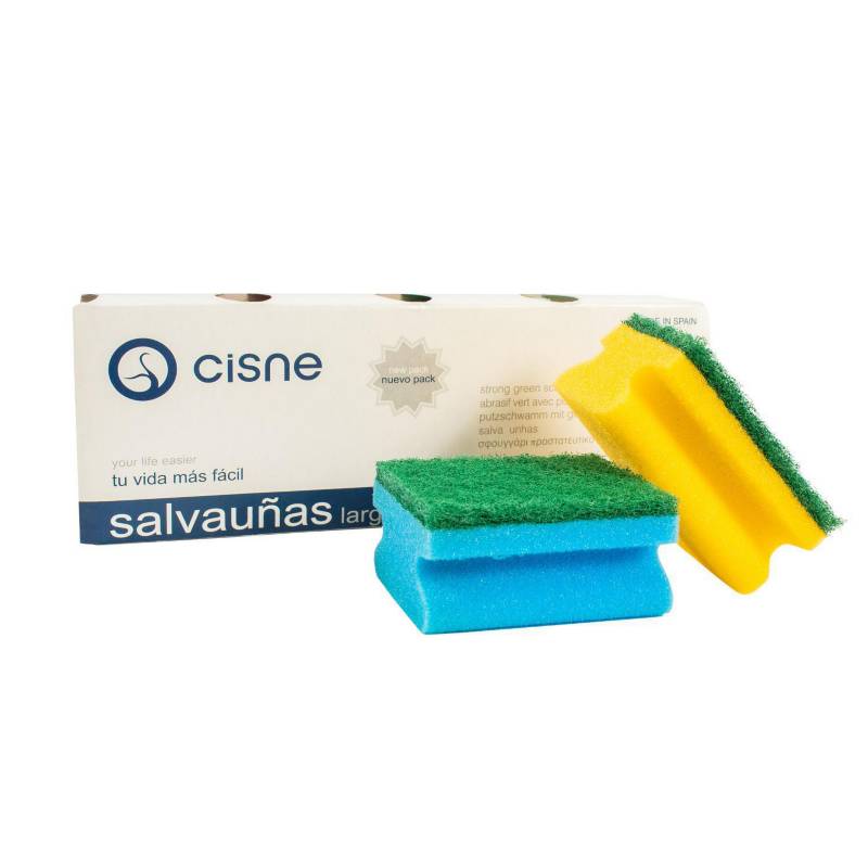 CISNE - Set 4 esponjas colores limpieza