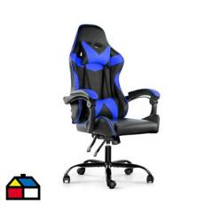 IMPORTADORA USA - Silla Gamer ajustable reclinable 127x57x48 cm Azul
