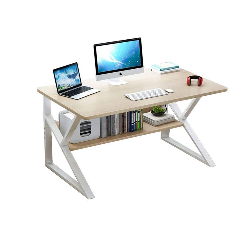 IMPORTADORA USA - Mesa escritorio moderno MDF 120x60x72 cm blanco