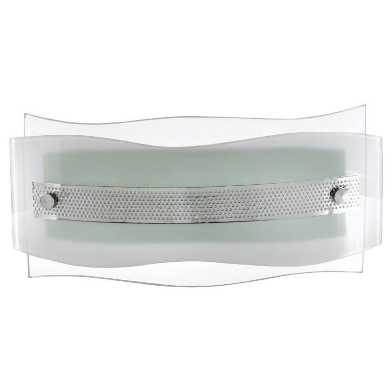 DRL - Apliqué pared metal vidrio satín 1 luz 40W E27