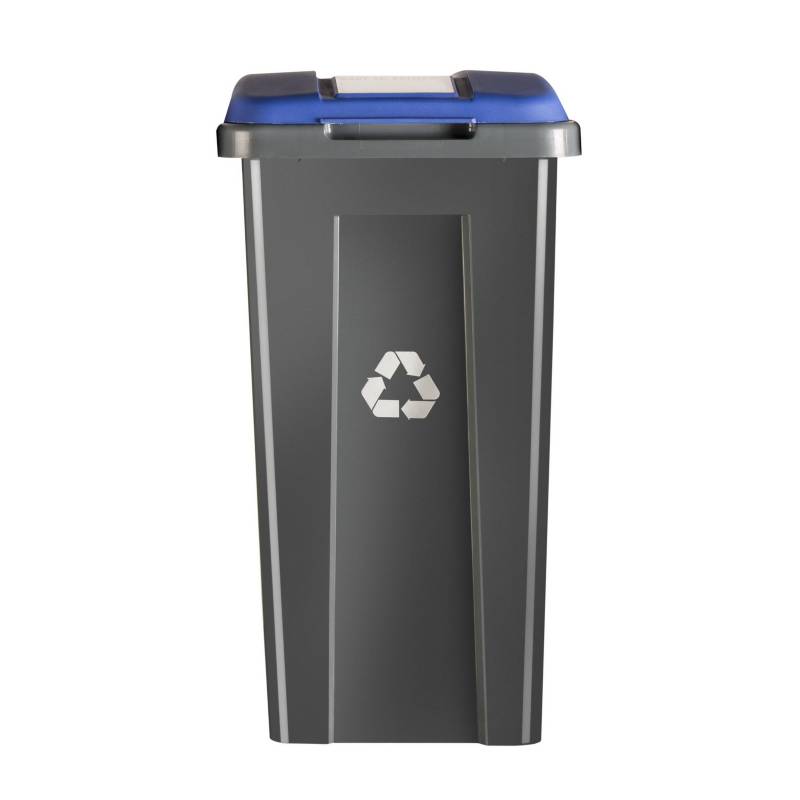 WENCO - Basurero reciclaje 50 itros azul