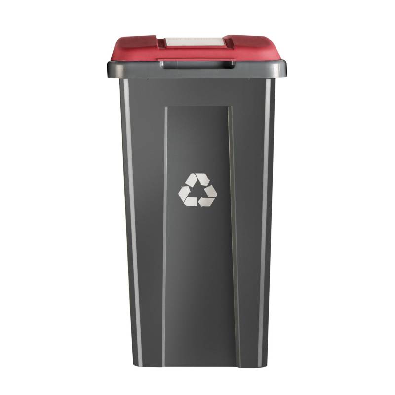WENCO - Basurero reciclaje 50 litros rojo
