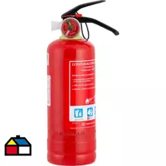 FIRE MASTER - Extintor ABC multipropósito 30x9 cm rojo
