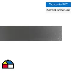 IMPERIA - Tapacanto pvc grafito 22x0,45mm ro 100mt
