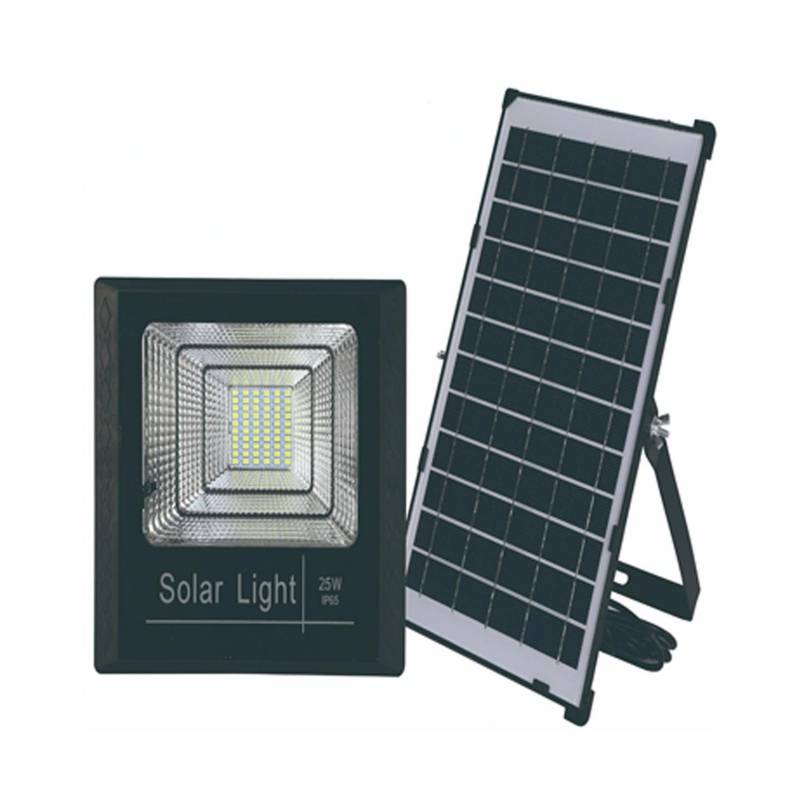 HB LEDS - Reflector LED 25 W aluminio + Panel Solar luz fría