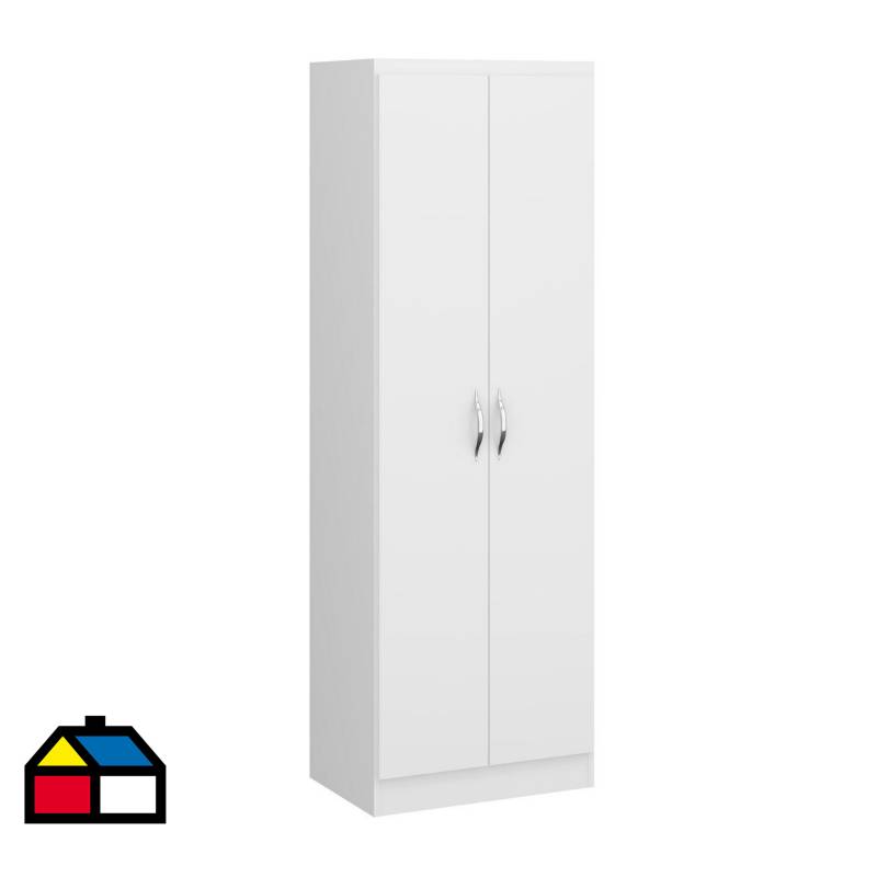 HOGA - Estante con 2 puerta pop blanco 182x81x36 cm