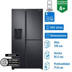 SAMSUNG - Refrigerador Side by Side No Frost 602 Litros Black RS65R5691B4/ZS