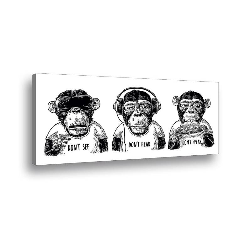 RETELA - Canvas 90x45 cm monkey