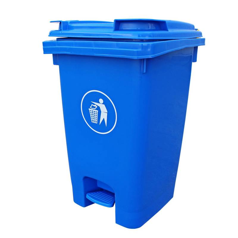 SIGNET CLASSICS - Contenedor basura 60 lts azul con ruedas