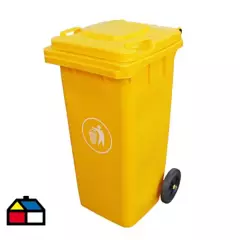 SIGNET CLASSICS - Basurero Contenedor basura 240 L 2 ruedas amarillo