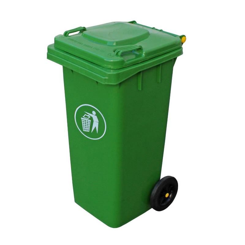 SIGNET CLASSICS - Contenedor basura 240 lts verde con ruedas