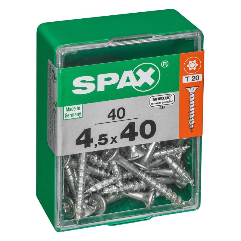 Spax American Screw - Tornillo spax cabeza plana torx wirox 4,5x40 40Pz
