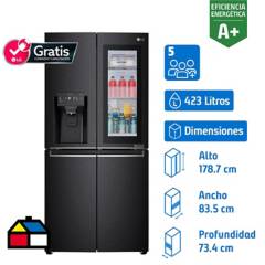 LG - Refrigerador side by side 423 litros
