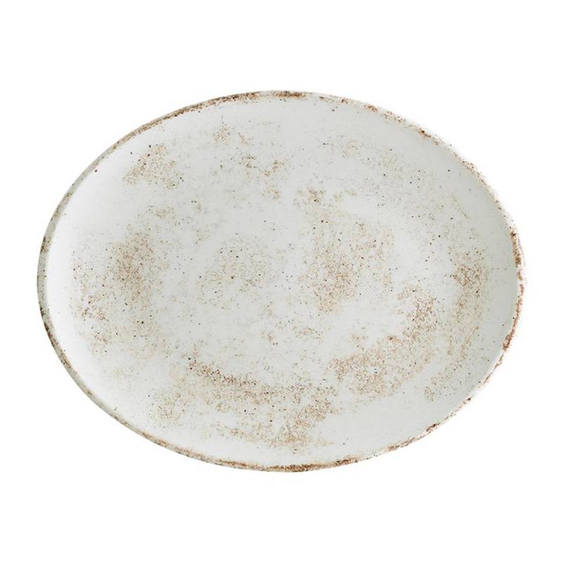 BONNA - Plato porcelana oval nacrous matt moove 31x24 cm