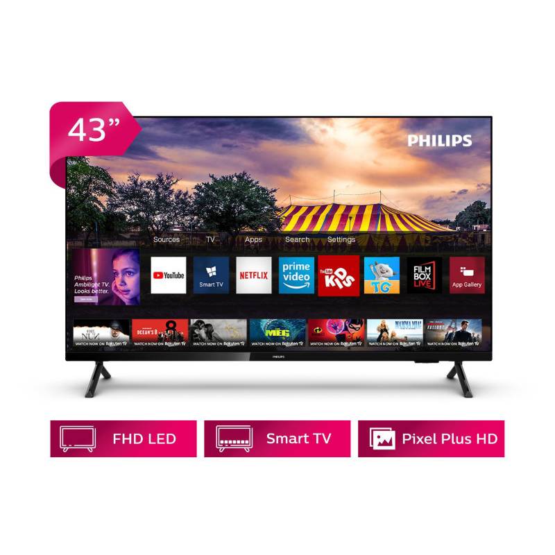 PHILIPS - Smart TV LED 43 " Full HD 43PFD6825