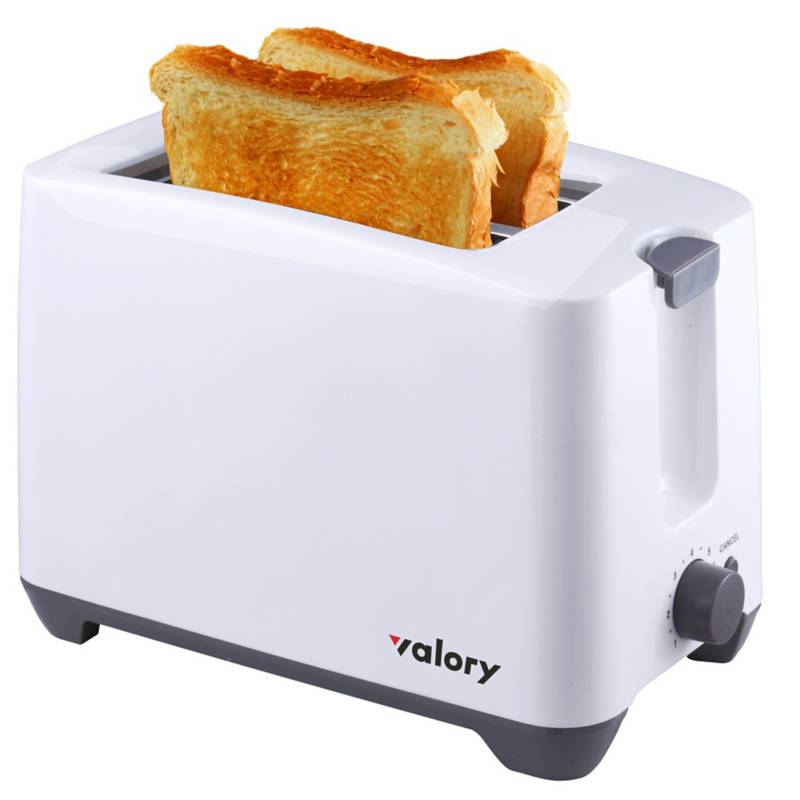 VALORY - Tostador de pan VT 600 para 2 panes blanco