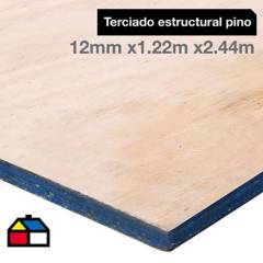 undefined - Terciado estructural pino 12mm 1,22x2,44