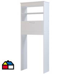 SILCOSIL - Mueble WC ahorrador espacio 63x28x160 cm blanco