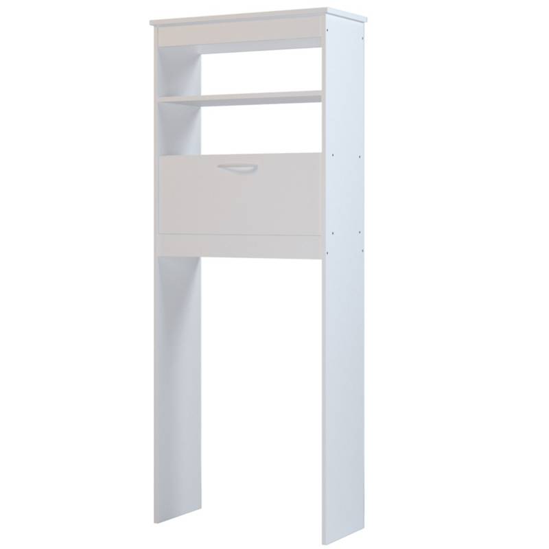 SILCOSIL - Mueble WC ahorrador espacio 63x28x160 cm blanco