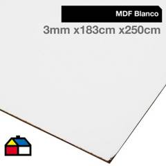 MASISA - MDF blanco 1c 3mm 1830x2500 m