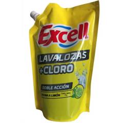 EXCELL - Lavalozas con cloro doypack 1000 cc.