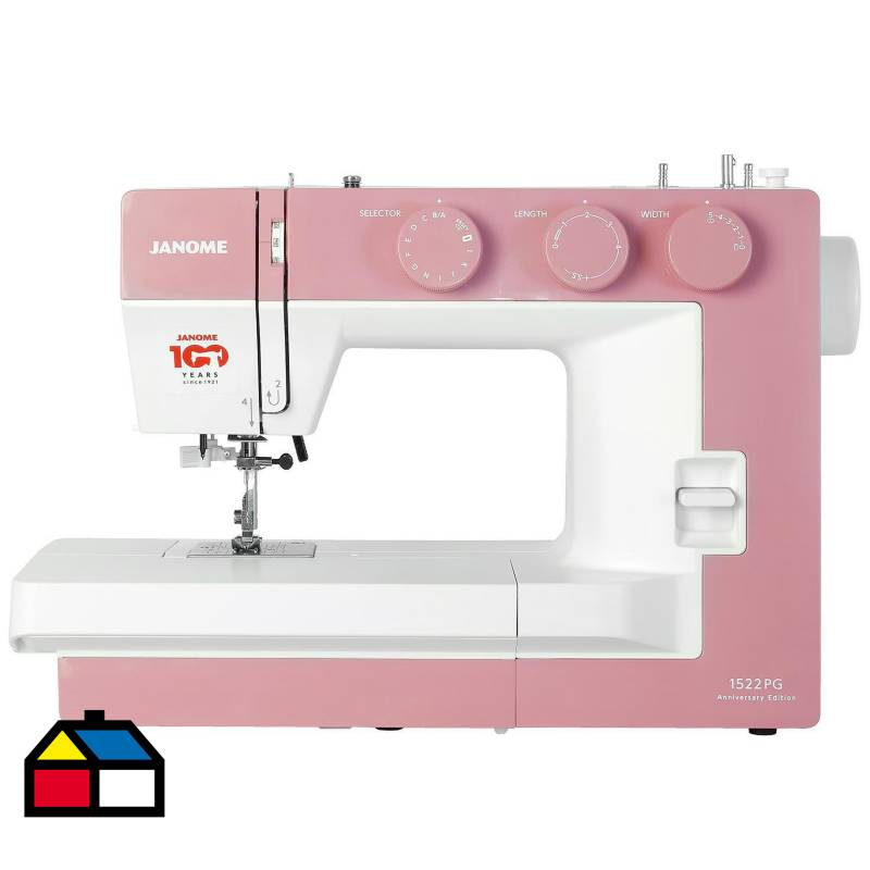 JANOME - Máquina de coser mecánica rosada 60 W