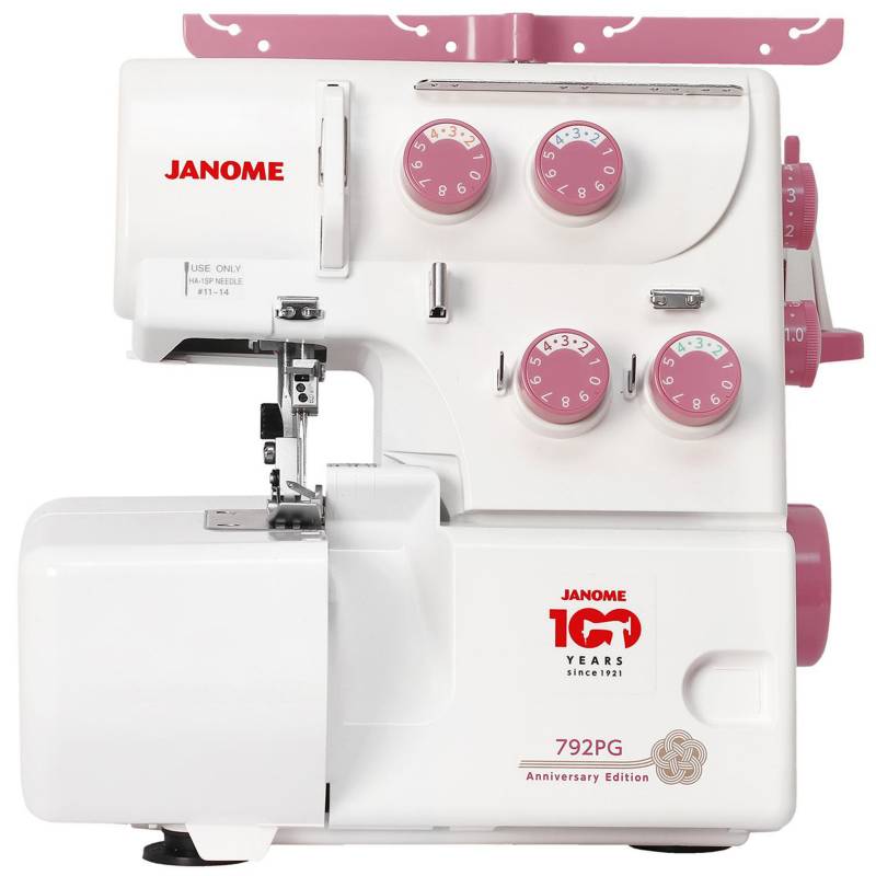 JANOME - Máquina de coser mecánica rosada 105 W