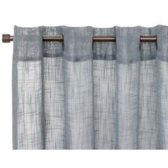 IDETEX - Set cortinas velo lino grafito