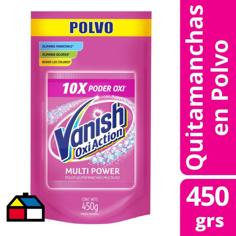VANISH - Quitamancha en polvo rosa doypack 450 gr