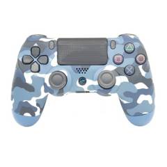NJOY TECH - Control Gamepad PS4 Camuflado/Azul Inalámbrico