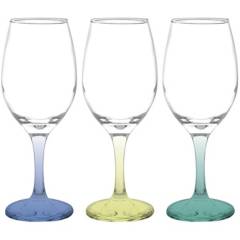 CASA BONITA - Display 6 copas de vidrio 177 ml color