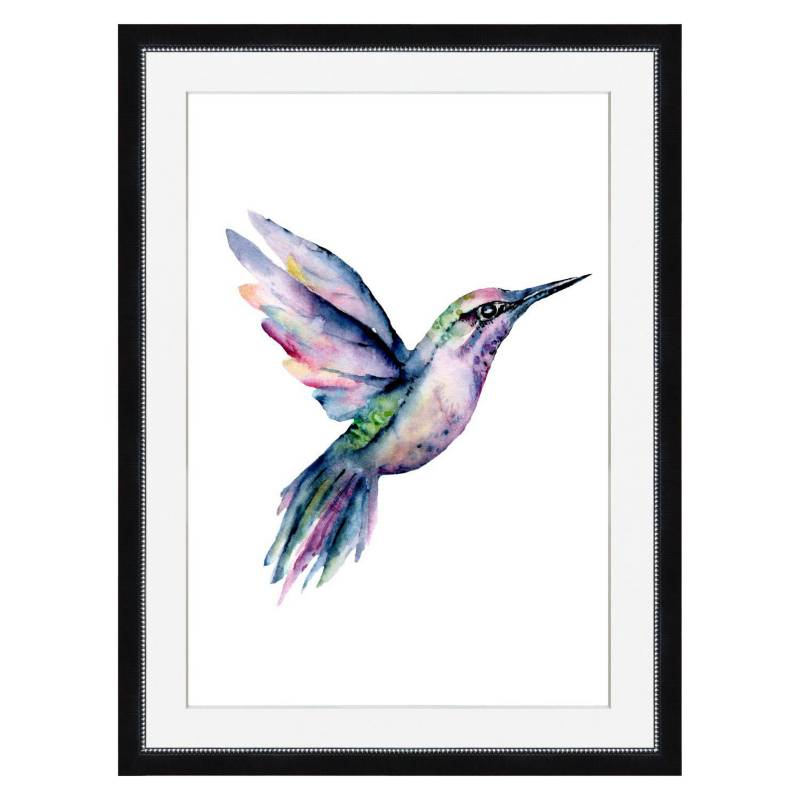 JULIETA DECO - Cuadro colibri en marco arca 45x60 cm.