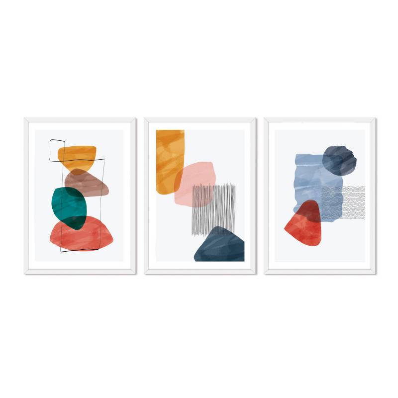  - Abs Color / Set Trio marco Blanco 50x70 cm