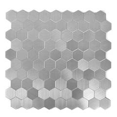 undefined - Mosaico de aluminio autoadhesivo caja 6 unidades