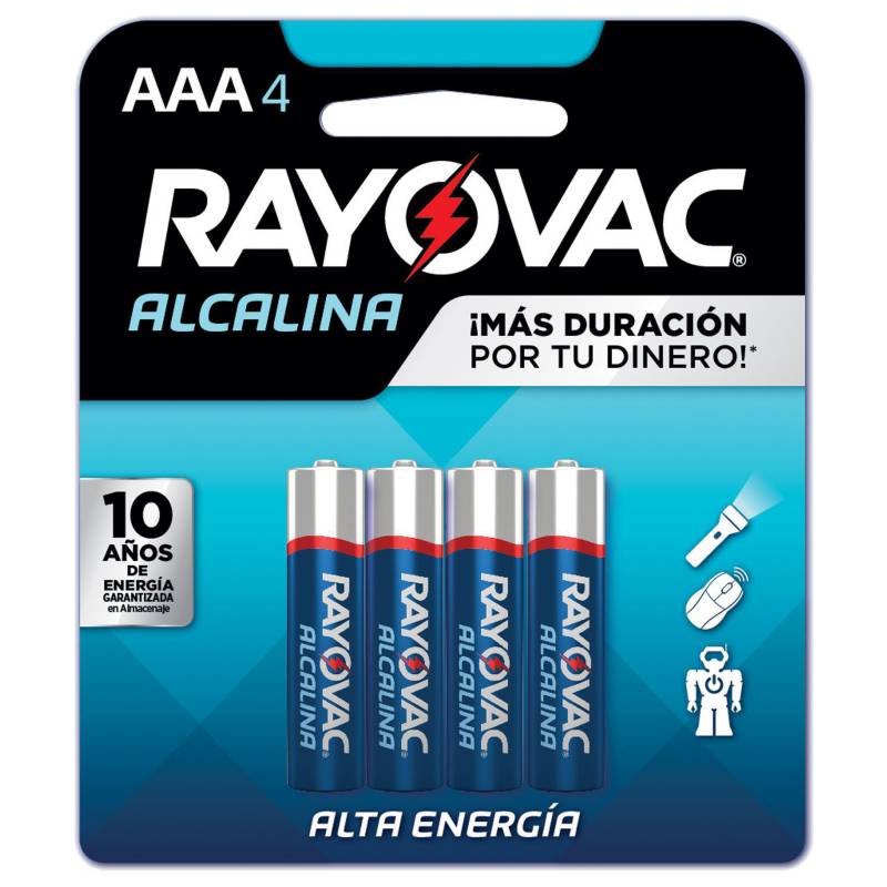 RAYOVAC - Pilas Alcalinas Rayovac AAAx4
