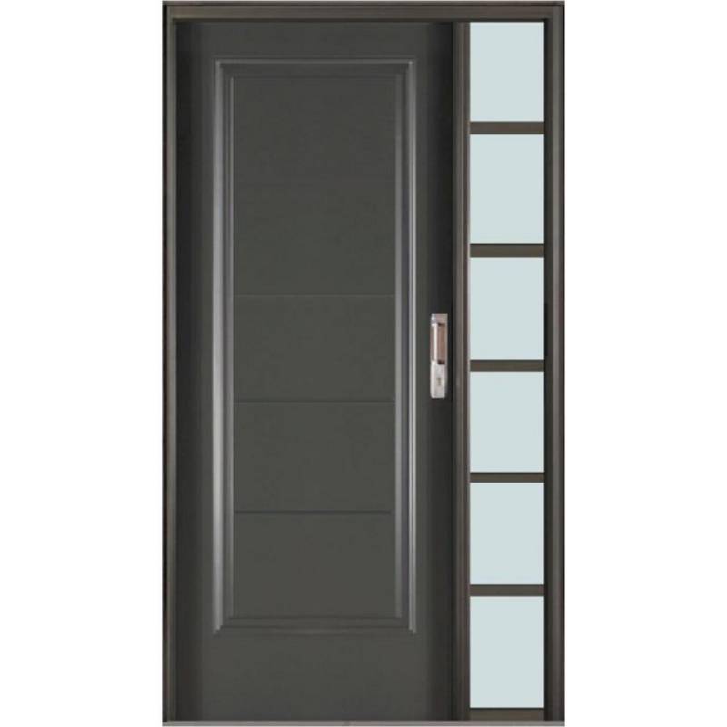 WINTEC - Kit puerta acero+mampara gris 80x200 izquierda