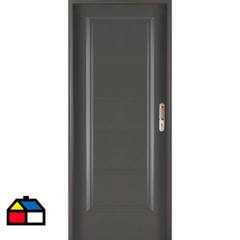 WINTEC - Kit puerta acero 5panel gris 80x200 izquierda